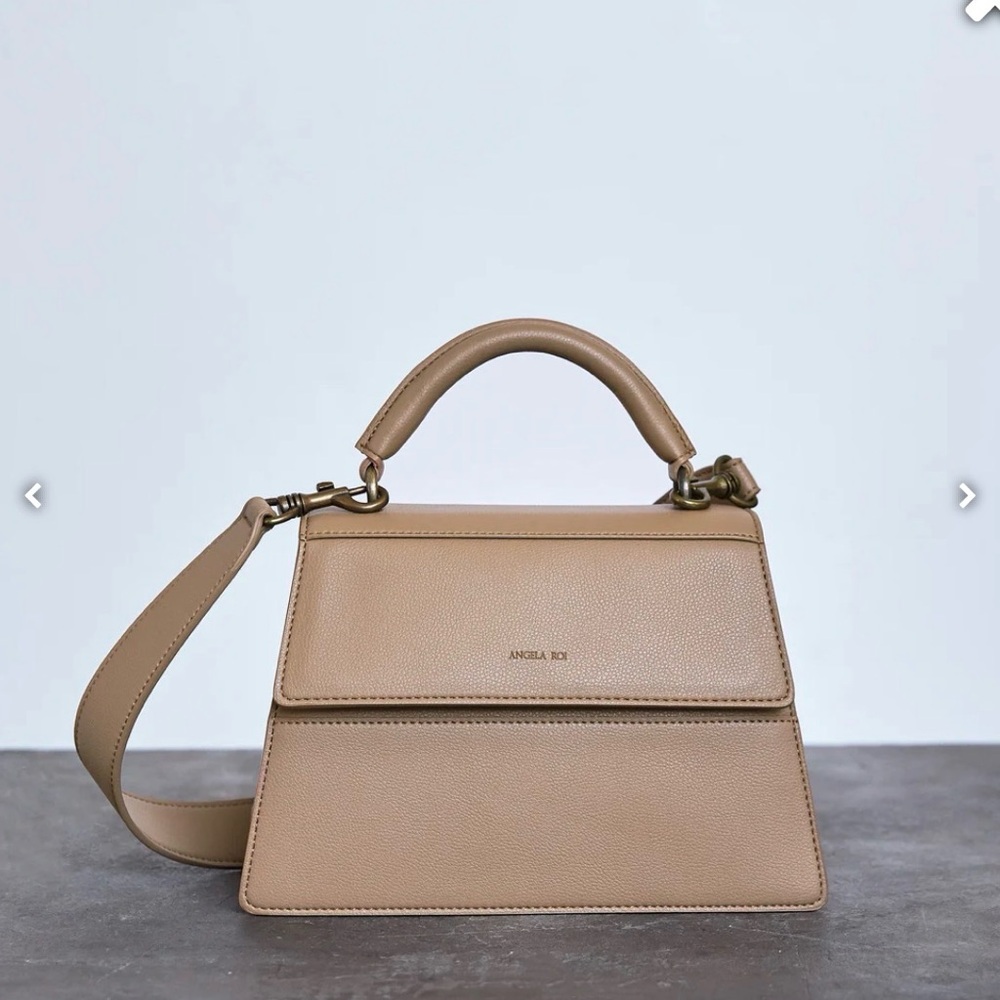 Angela Roi Beige Hamilton Satchel Micro Bag